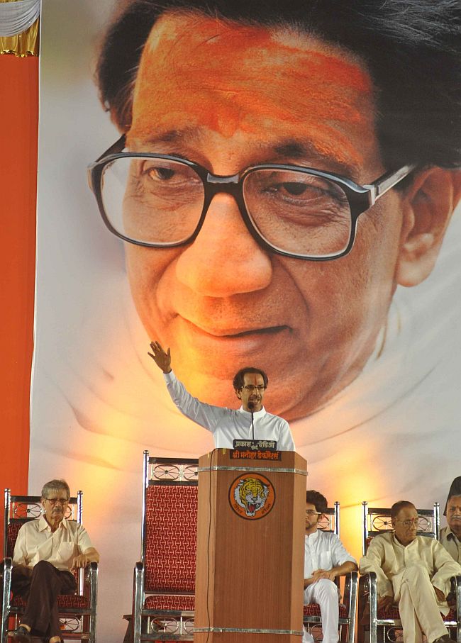 Uddhav Thackeray at the Shiv Sena's first Dussera rally after Balasaheb Thackeray's death last November.