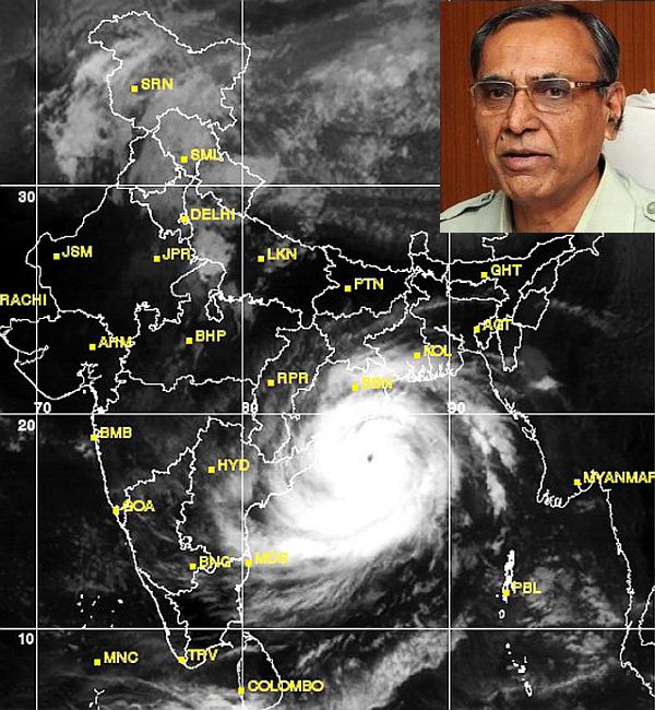 (Inset) Indian Meteorological Department chief L S Rathore