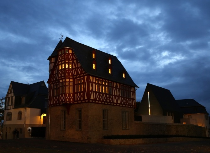 Bishop Franz-Peter Tebartz-van Elst's residence and his private chapel are pictured in Limburg