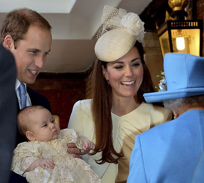 PHOTOS: Britain's baby Prince is welcomed into Christian faith
