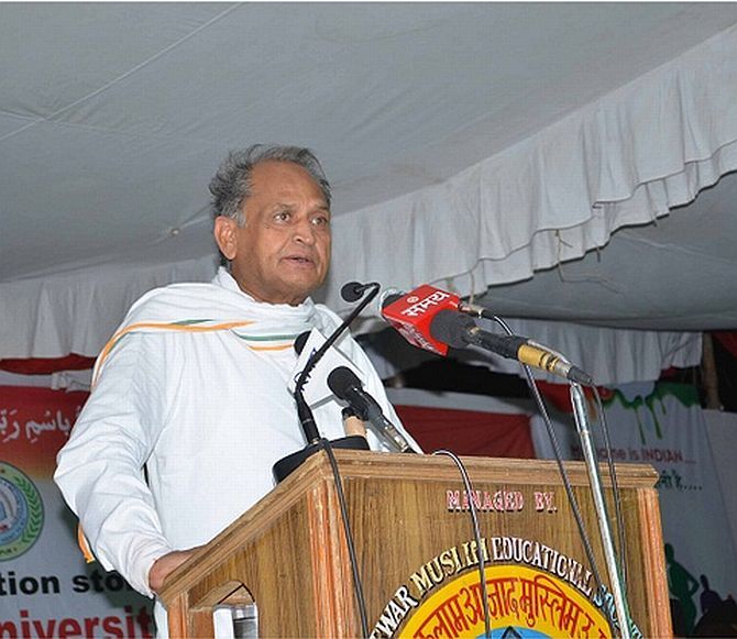Former Rajasthan chief minister Ashok Gehlot.