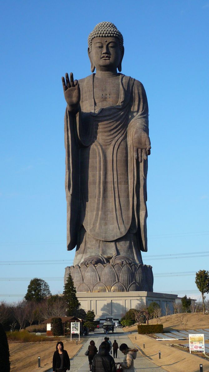 Ushiku Daibutsu, Ibaraki Prefecture, Japan (Height 120m)