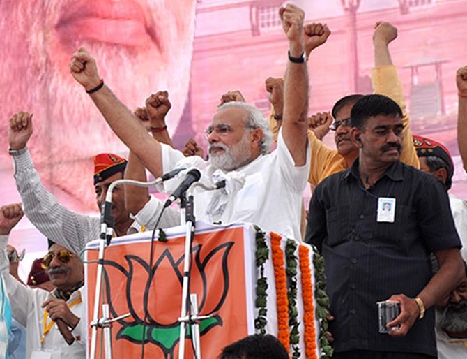 Narendra Modi, the BJP's prime ministerial candidate