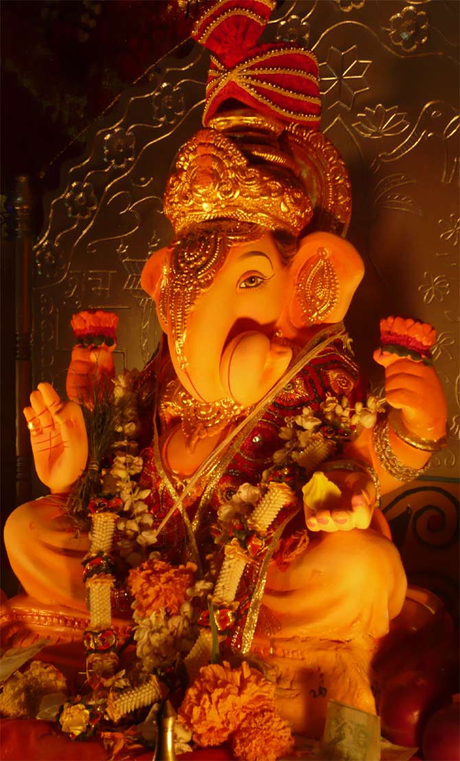 Readers' PHOTOS: Beautiful Ganeshas from Bandra to Bhilai - Rediff.com News