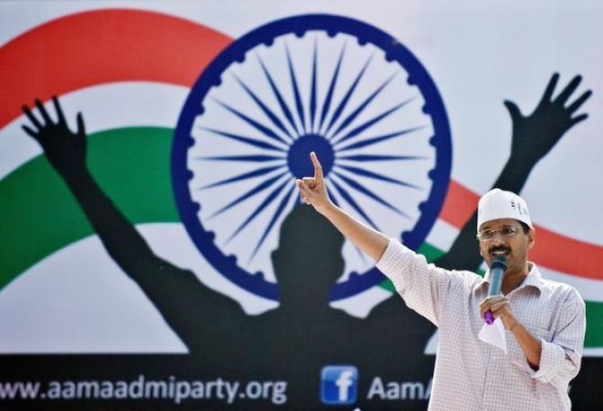 Aam Aadmi Party leader Arvind Kejriwal.
