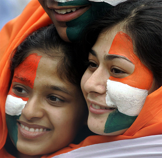 A file photo of Indian cricket fans at a match in Kolkata.