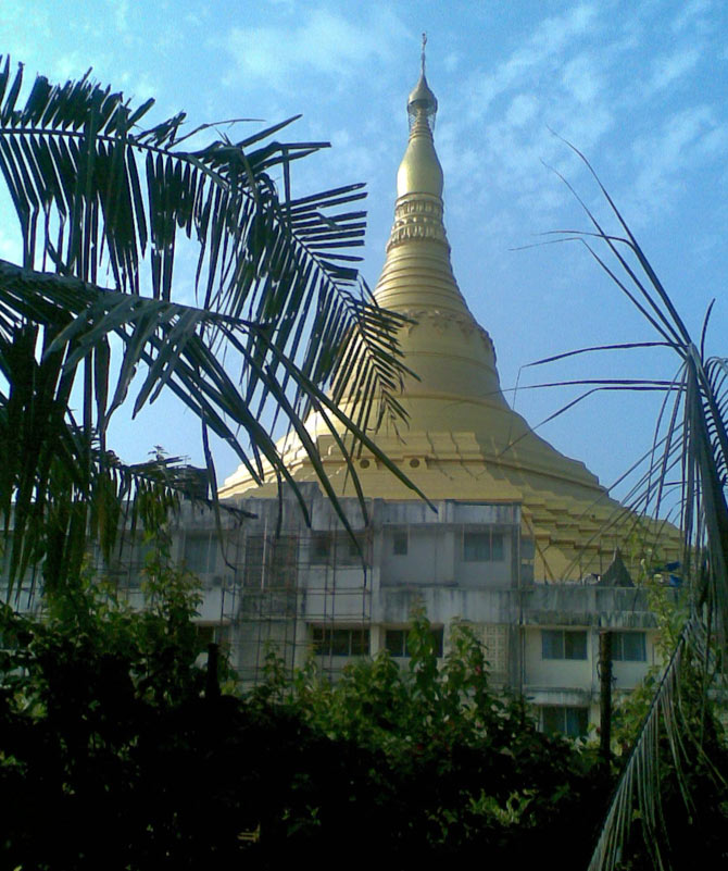 Global Vipassana Pagoda at Gorai, outside Mumbai