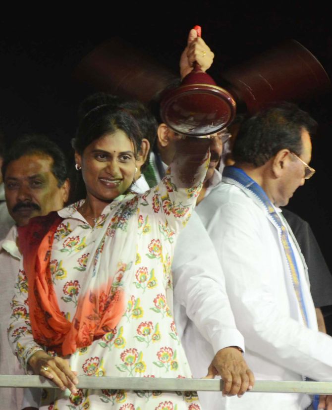 YSR Congress chief Jagan Mohan Reddy's sister YS Sharmila