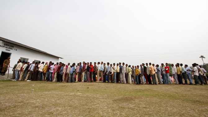 PHOTOS: World's biggest show of democracy begins