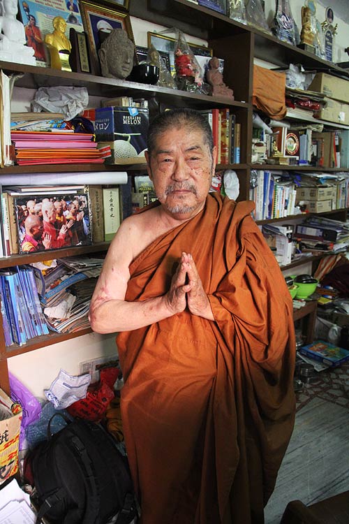 Japanese-born Buddhist monk Surai Sasai, who has issued an edict that Buddhists not vote for Nitin Gadkari.