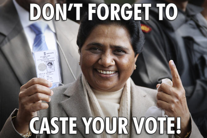 Poll meme of the day: Mayawati's vote appeal