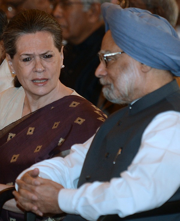 Dr Manmohan Singh with Sonia Gandhi