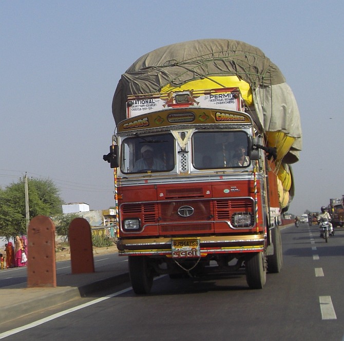 The money is transported in gunny sacks, mostly on trucks carrying some other material. Photograph used only for representational purposes.