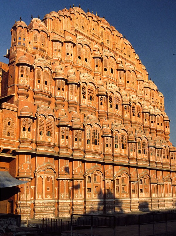 Jaipur's famous tourist destination, the Hawa Mahal.