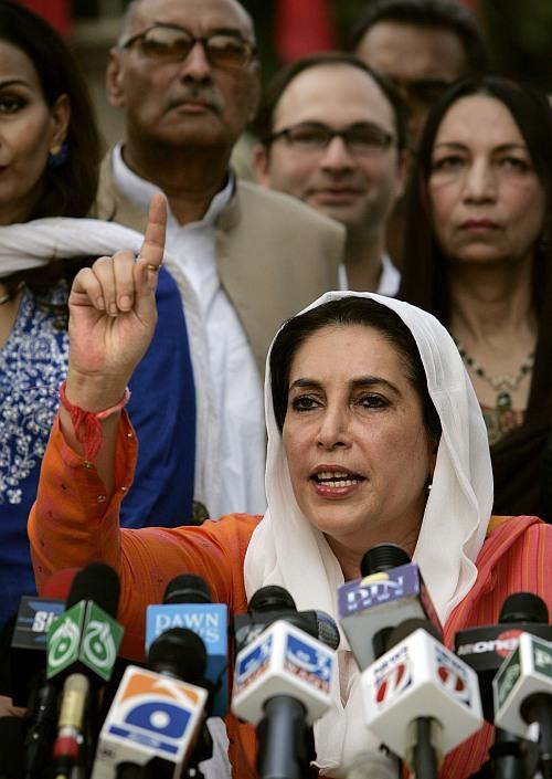 Benazir Bhutto.