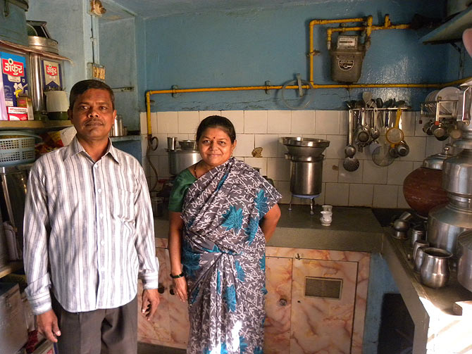 Santosh Navle, 50, and Neetaben Navle, 43, live in Hujarat Thekda, Vadodara.