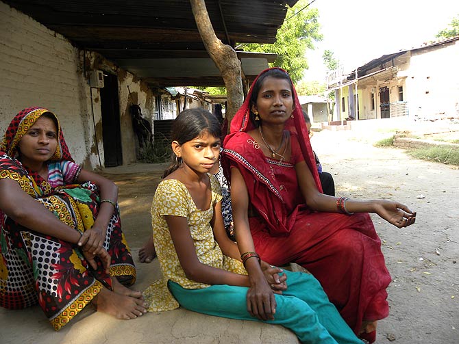 Jyotika Shivaji, 21, (right) lives in Shihor village, Vadodara district.