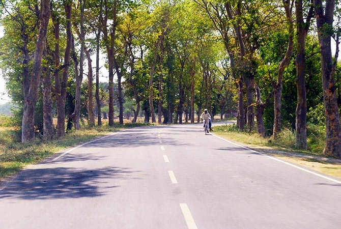 The 20-km stretch from the highway to the guest house in Munshiganj is silken in its entirety.