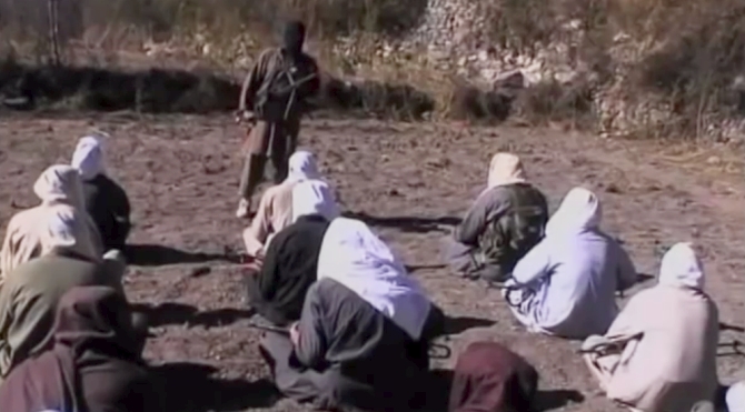 An alleged terror training camp in Pakistan.