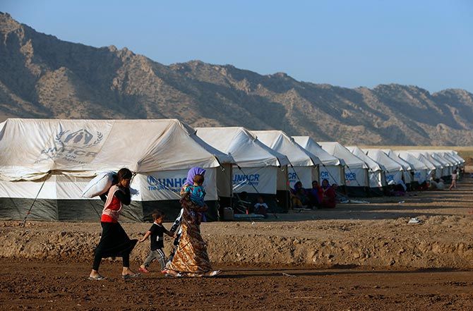 The Bajed Kadal refugee camp south west of Dohuk.