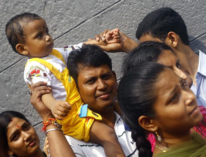 Rakesh and his family await their turn