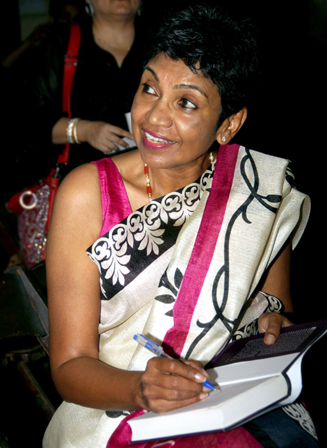 Renu Kurien Balakrishan at the launch of her book, Four Aleys.