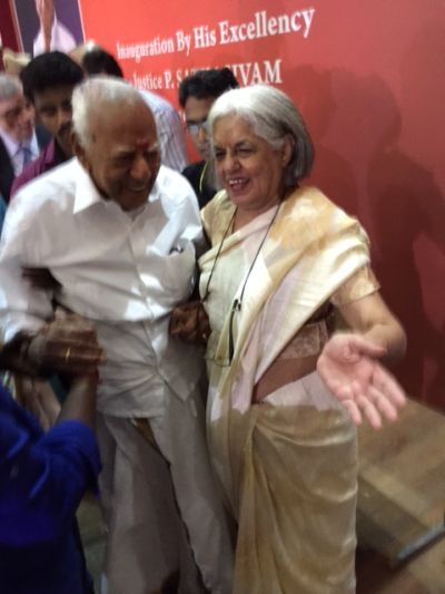 V R Krishna Iyer with Indira Jaising