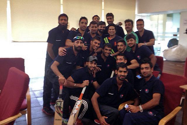 Sachin Tendulkar with the J &K team