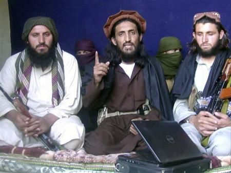 Terrorists owing allegiance to Omar Khorasani, centre, are said to be responsible for the Peshawar school massacre. Photograph: Reuters