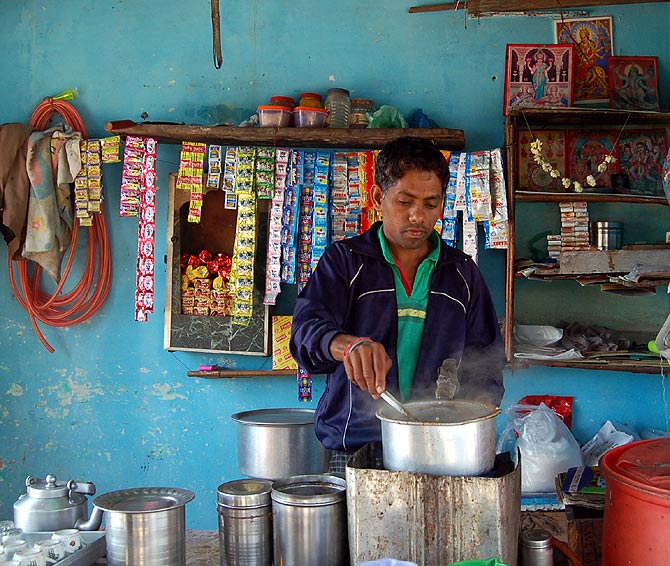 Tea stall owner Mohanbhai