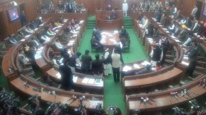 Inside Delhi Assembly the day AAP tried to table the Jan Lokpal Bill