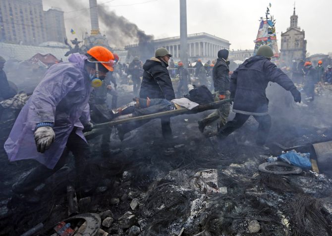 IN PHOTOS: Catastrophic violence in Ukraine protests