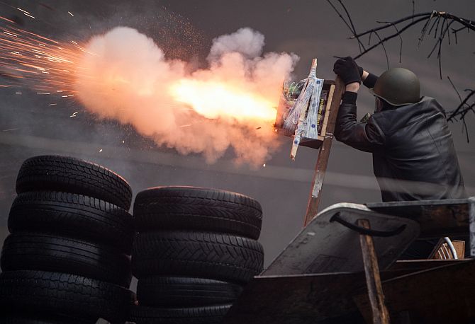 The bloody battle of Kiev Maidan