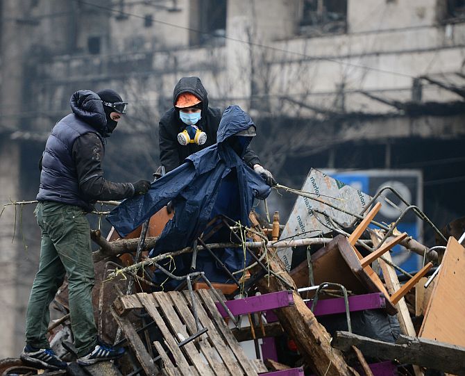 The bloody battle of Kiev Maidan