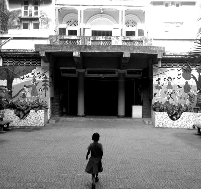 At the Kamla Mehta Dadar School for the Blind, Mumbai.