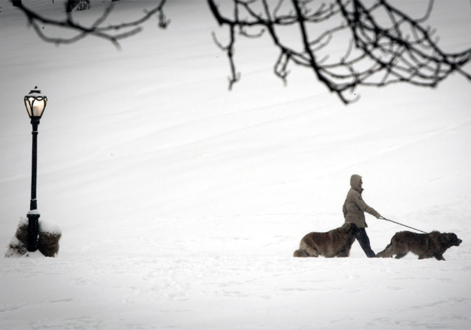 Americans 'chill' as freak winter sets in