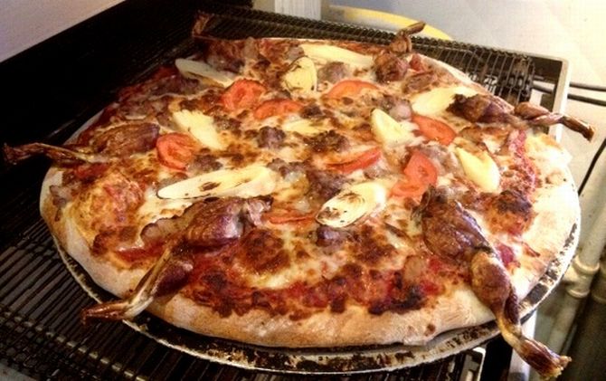 The python meat 'Everglades' pizza