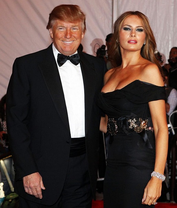Donald Trump and his third wife Melania Knauss-Trump