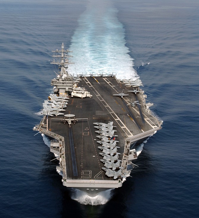 The world's 10 LARGEST aircraft carriers - Rediff.com News