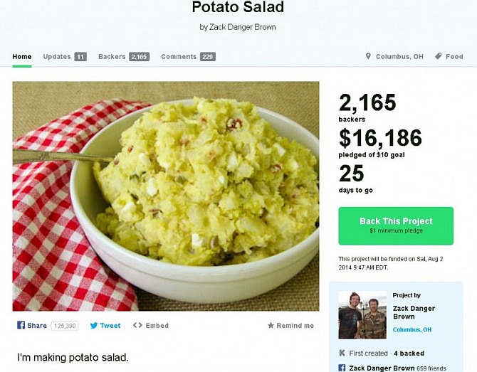 Campaign to make potato salad raises more than $50000
