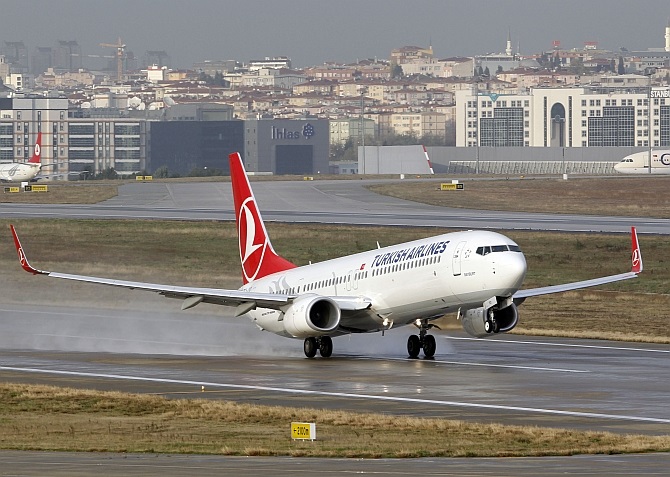 Indian Air Force investigated a Turkish Airlines plane 