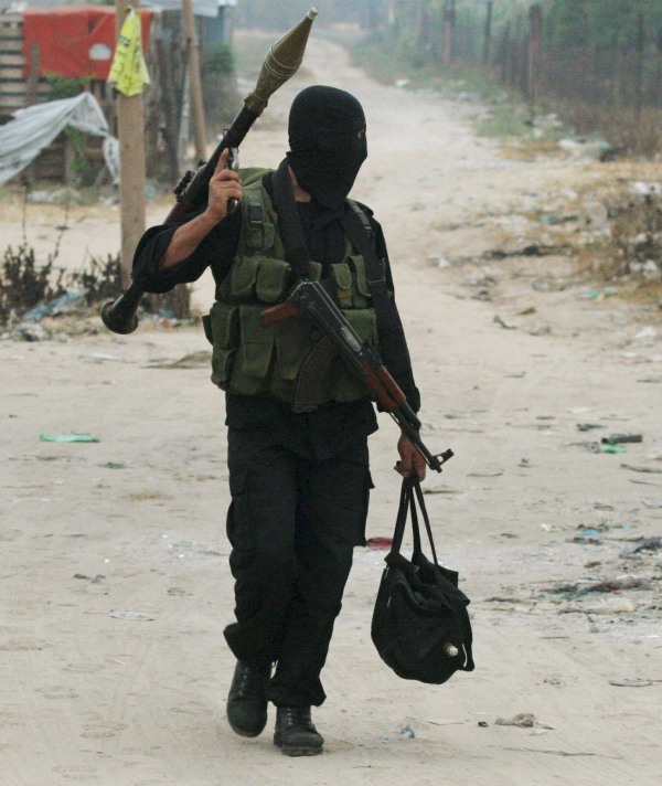 An ISIS terrorist in Fallujah, Iraq.
