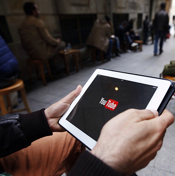 A man tries to connect to YouTube with his tablet. Photograph used only for representational purposes.