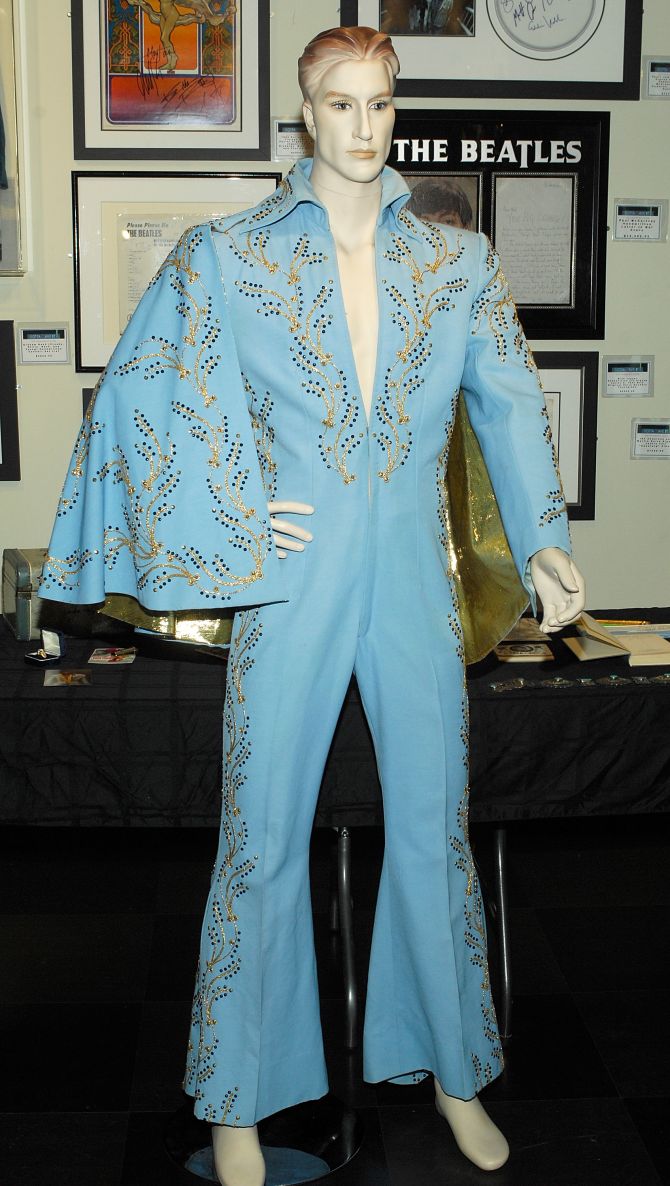 Elvis Presley's Madison Square Garden jumpsuit, offered in the online-only auction entitled 'The Elvis Presley Collection', auction at the Rock & Roll Hall of Fame Annex on March 16, 2009 in New York City.