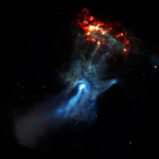 A small, dense object only 12 miles in diameter is responsible for this beautiful X-ray nebula that spans 150 light years. At the center of this image, made by NASA's Chandra X-ray Observatory, is a very young and powerful pulsar, known as PSR B1509-58, or B1509 for short.