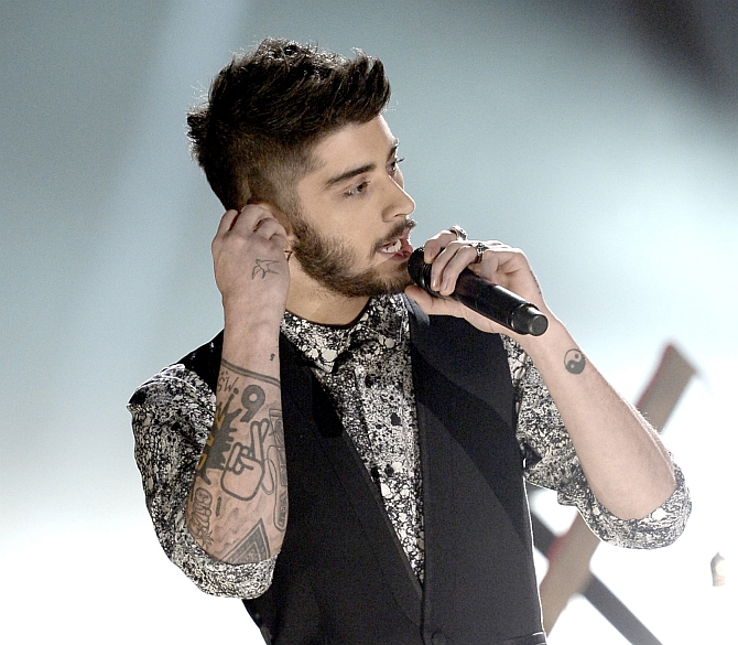 Singer Zayn Malik of One Direction during an award function in Los Angeles