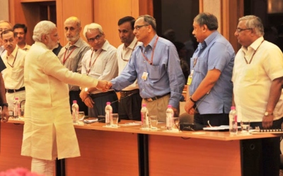 Prime Minister Narendra Modi meets secretaries in the Union government