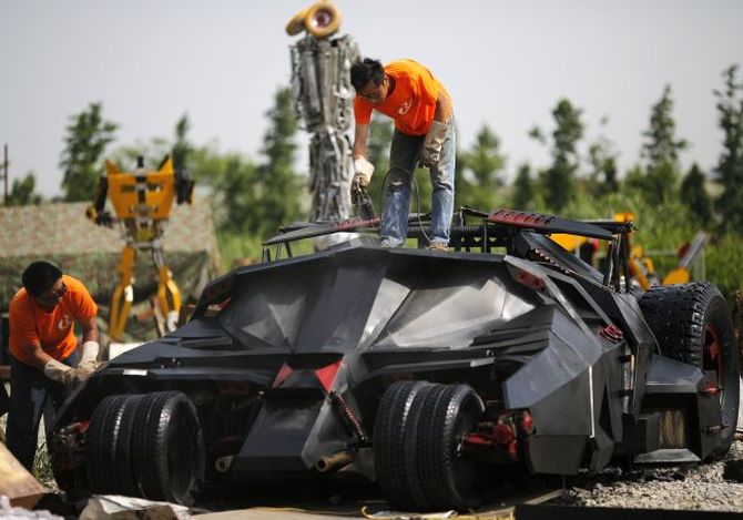 Batmobile lands up in China
