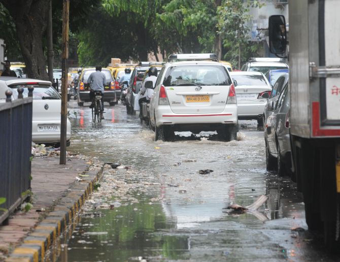 PHOTOS: High tide causes water-logging in parts of Mumbai
