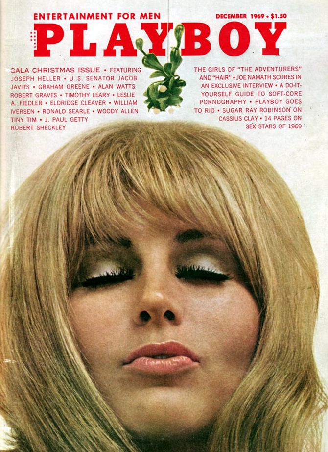 The cover of the December 1969 Playboy magazine, which was photocopies and placed in the astronauts' checklist.